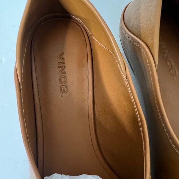 Vince  Branine Square Toe Slip On Leather Loafers 6.5 - Picture 7 of 10